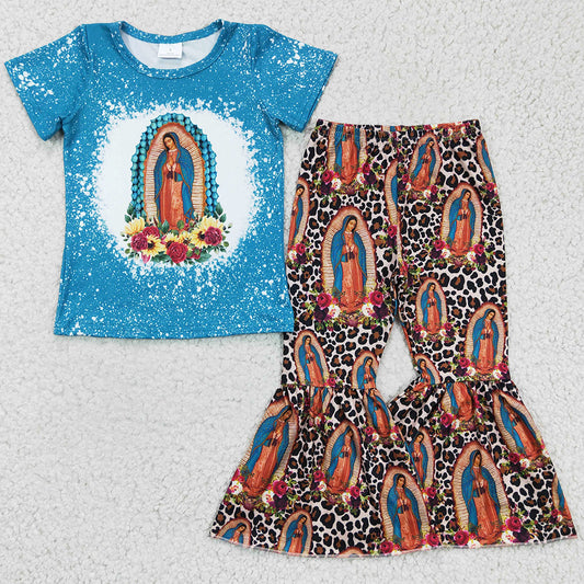 Boutique Girls Clothing Short Sleeve Bell Pants Set GSPO0272