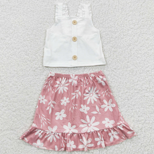 Baby Girls Clothes Strap Top Skirts Summer Shorts Sets GSD0270