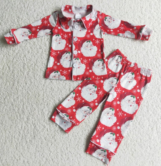 Baby Boys Christmas Pajamas Cute Santa Claus Print Boutique Boys Nightwear SLeepwear 6 C7-24