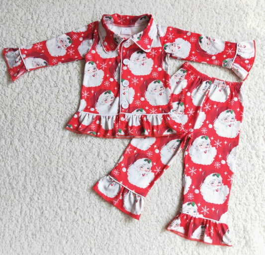 Baby Boys Christmas Pajamas Cute Santa Claus Print Boutique Boys Nightwear SLeepwear 6 C7-24