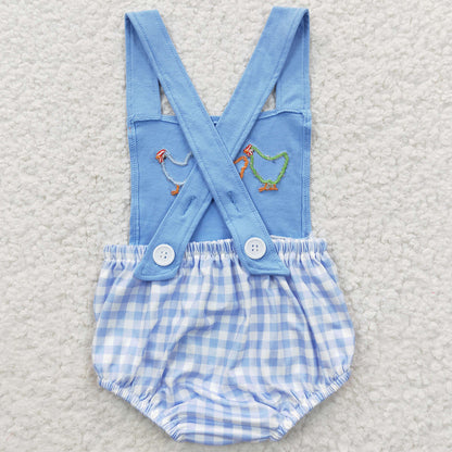 Baby Boys Romper Chicken Embroidery Cotton Boys Summer Rompers SR0286