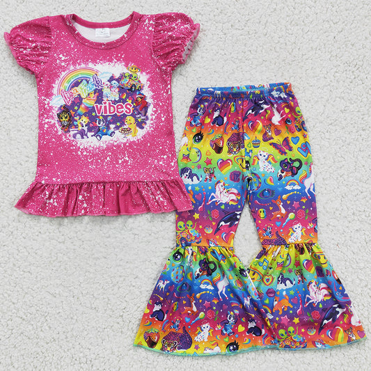 New Fashion Baby Girl Clothes Bell Bottom Outfits Wholesale Bulk GSPO0276