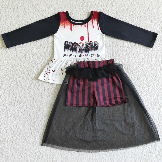 New Design Baby Girl Clothes Halloween Set GLD0041