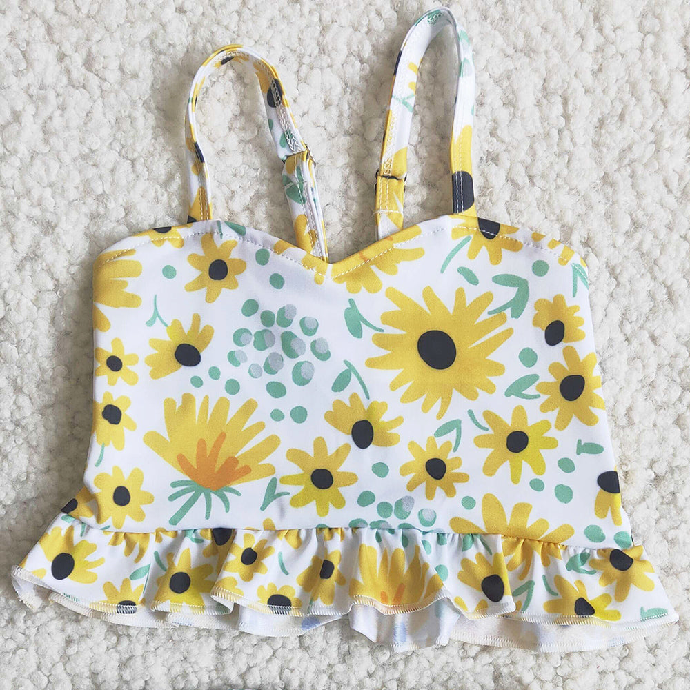 Hot Sale Baby Girl Swimsuit Girl Swimwear Sunflower Wholesale Toddler Girl Swimsuits C14-19