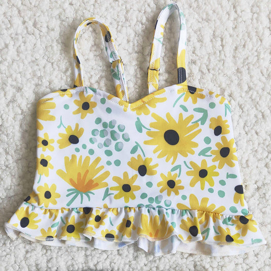 Hot Sale Baby Girl Swimsuit Girl Swimwear Sunflower Wholesale Toddler Girl Swimsuits C14-19