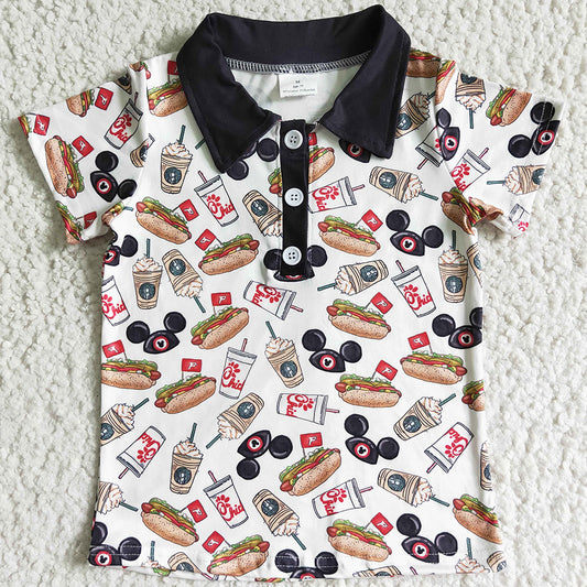 Hot Sale Baby Boys Clothes Top Boutique T-shirt BT0021