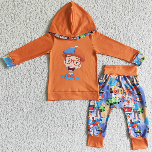 Boutique Boys Clothing Hoodie Outfits Fall Winter Fashion Baby Boys Clothes Set Wholesale Kids Children Outfits 6 B8-19