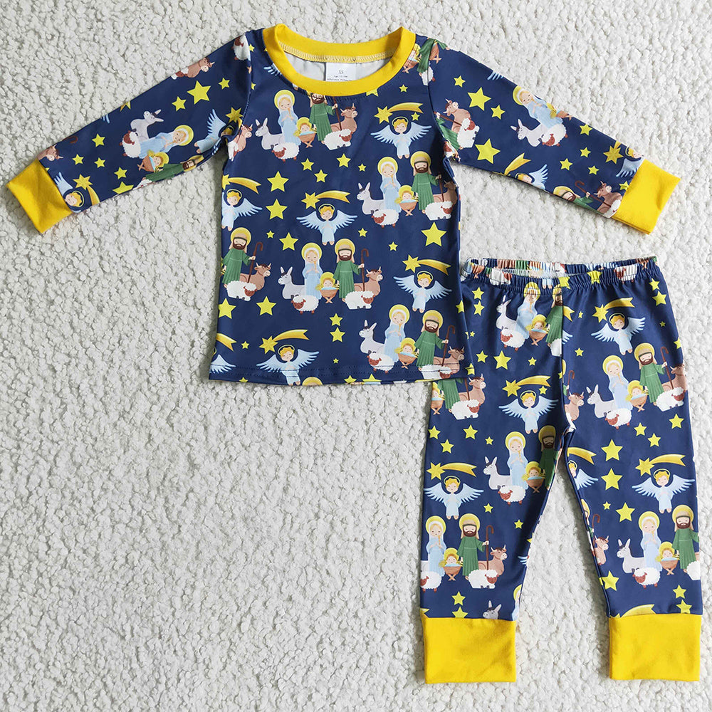 Boutique Boys Clothes Sleepwear Fall Baby Boy Pajamas Set BLP0114