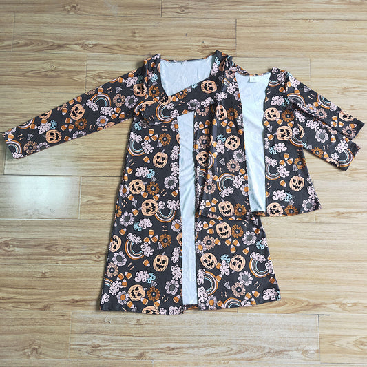 Mom and Me Boutique Fall Clothes Cardigan Halloween Boutique Kids Clothes Girls Coat GT0045 GT0044