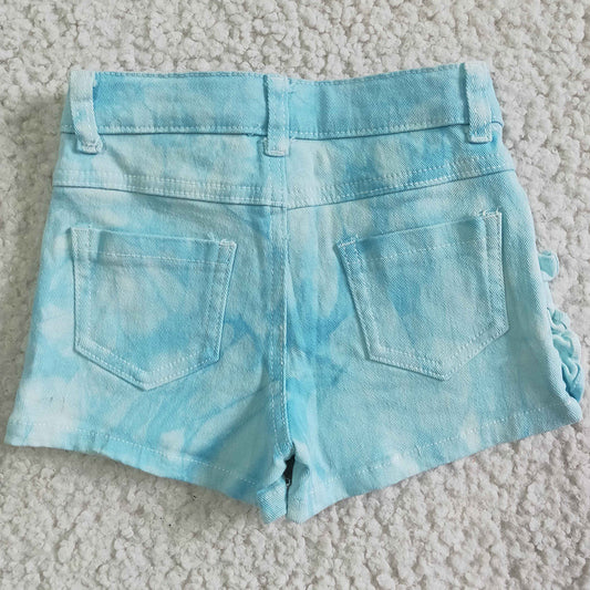 Summer Girls Jeans Shorts Blue Cute Girls Denim Summer Toddler Girls Jeans Shorts SS0008