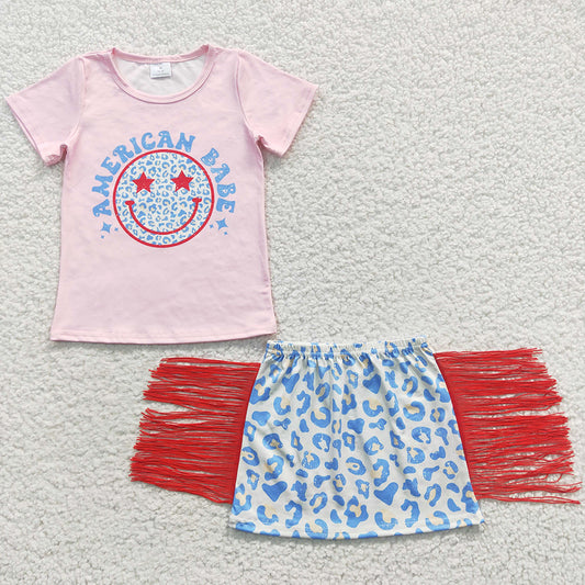 Summer Baby Girls Clothes Tassel Skirts Sets GSD0339