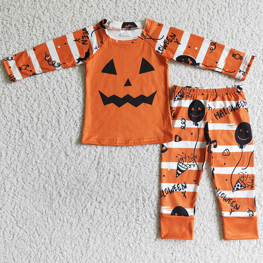 Boutique Parent-child Pajamas Set Halloween Kids Girls Pajamas Fashion Family Pajamas GLP0076