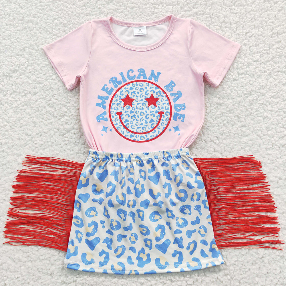 Summer Baby Girls Clothes Tassel Skirts Sets GSD0339