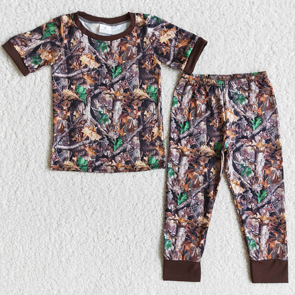 New Design Baby Boy Clothes Sleepwear Spring Boys Pajamas Sets Short Sleeve Pants Nightwear Boutique Kids Clothing Boys Pajamas E10-17