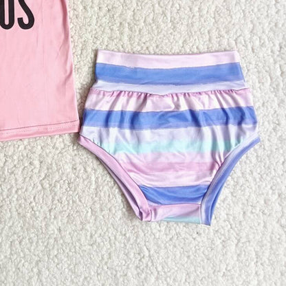 Kids Designer Clothes Baby Girls Bummies Set Cute Summer Girls Boutique Bummies Clothing Outfit C4-20