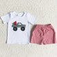 Baby Boy Clothes Watermelon Embroidery Boys Boutique Clothing Kids Summer Outfits C15-3