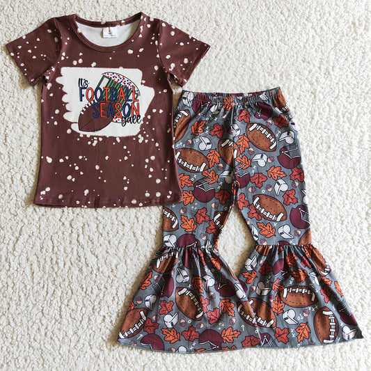 New Design Toddler Girls Clothes Football Boutique Girls Outfits GSPO0212