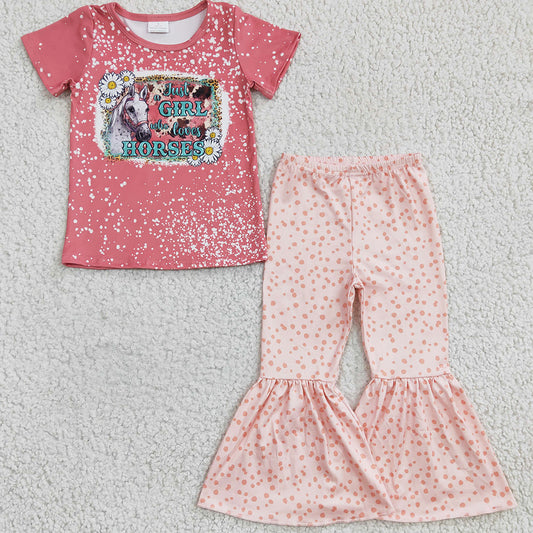 Cute Baby Girls Clothes Bell Pants Set GSPO0490