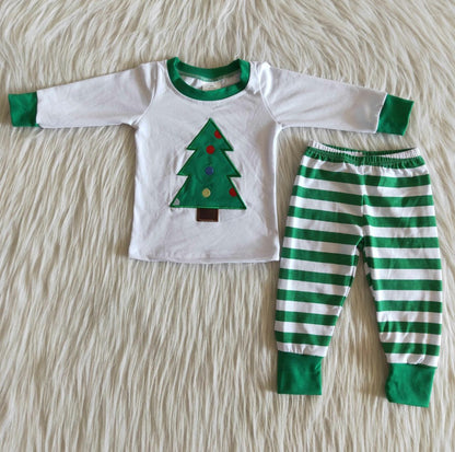 Embroidery Boutique Baby Girl Pajamas Set Sleepwear Christmas Kids Sibling Pajamas Nightwear 6 B12-37