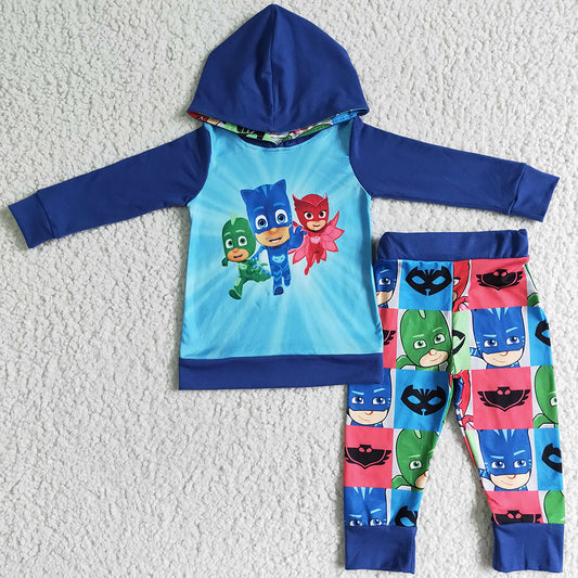 Cute Boys Clothes Hoodies Set Fall Winter Long Sleeve Baby Boys Clothing Sets Fashion Hoodies Outfits 6 A9-19