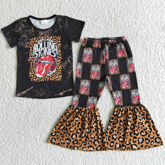 New Design Baby Girls Clothes Bell Pants Set Fashion Kids Clothes Girls Outfits GSPO0012