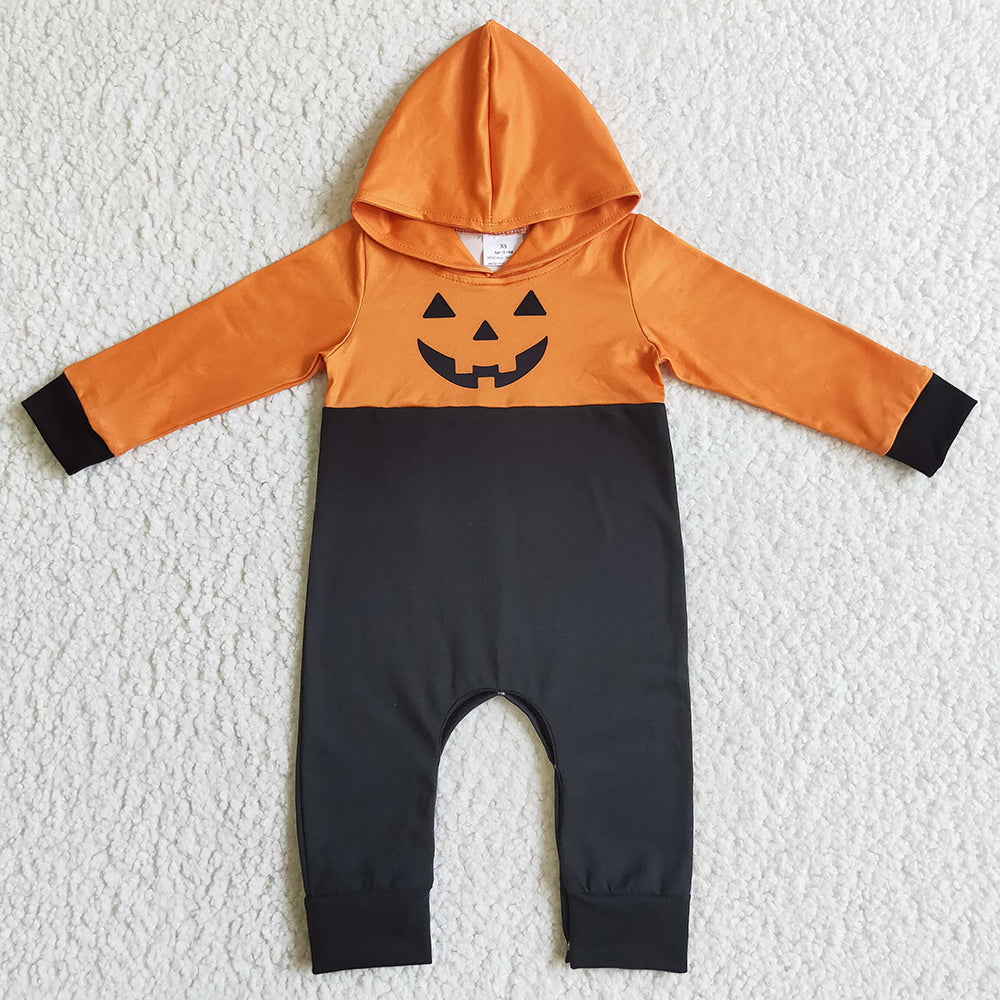 New Design Newborn Baby Boys Rompers Halloween Hooded Romper BLP0061