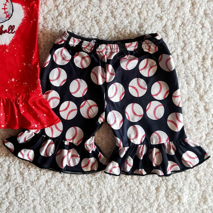 Wholesale Kids Clothes Girls Summer Outfits Baseball Cute Baby Girl Clothes Fashion Children Outfits B10-3 6.6