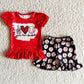 Wholesale Kids Clothes Girls Summer Outfits Baseball Cute Baby Girl Clothes Fashion Children Outfits B10-3