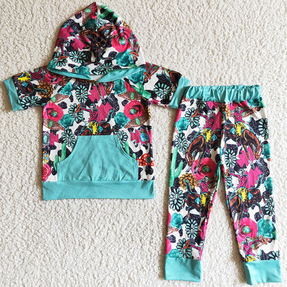 Baby Girls Clothes Hoodies Set Fashion Toddler Girls Clothes Boutique Kids Outfits B18-1