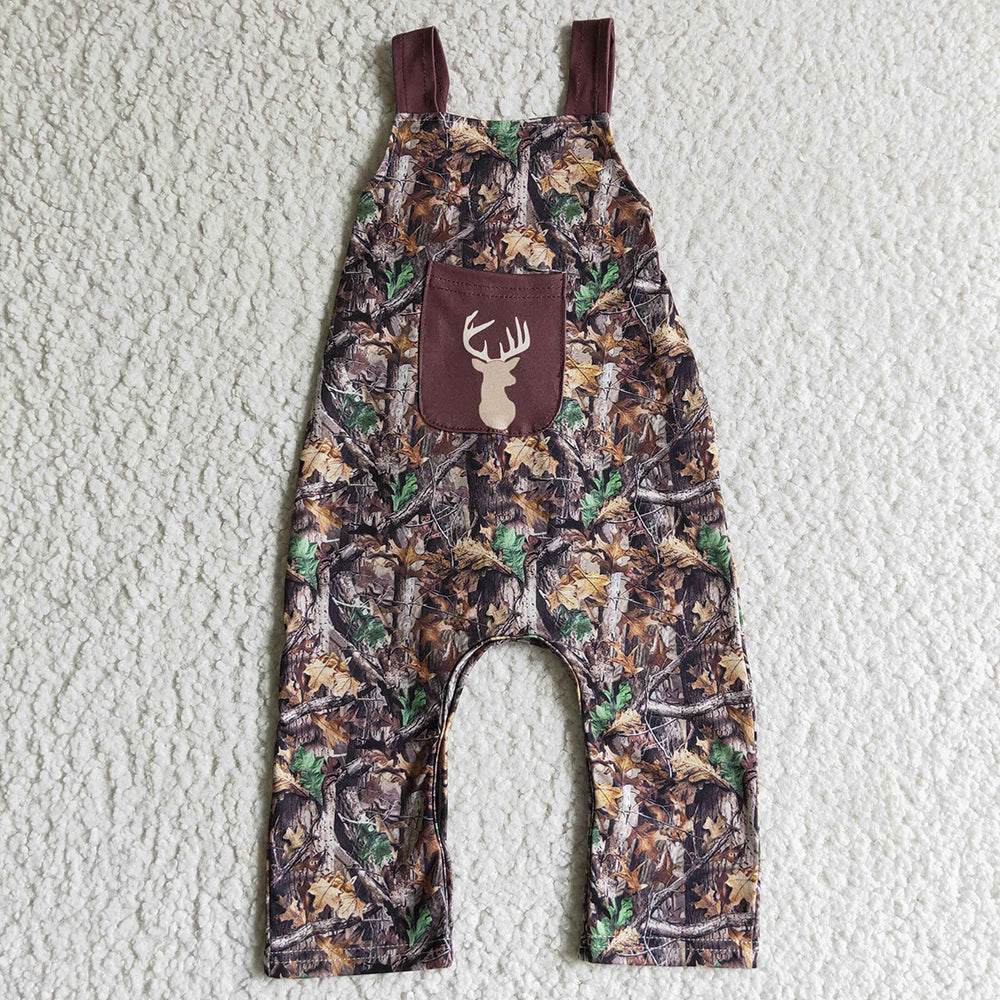 Deer Print Cute Kids Boys Romper Boutique Jumpsuit SR0099