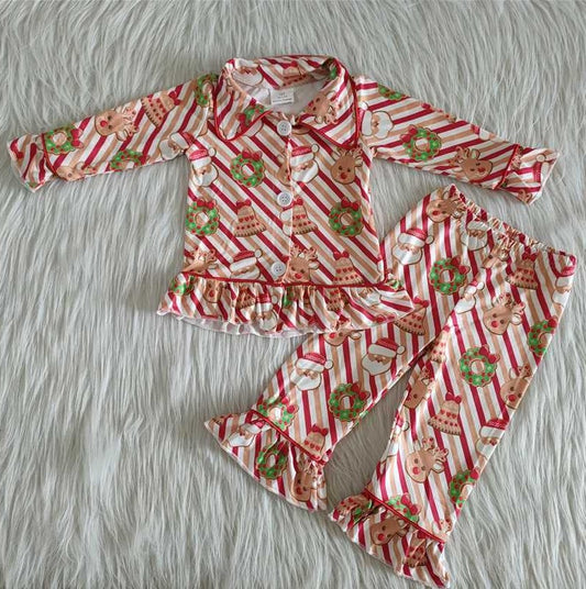 Hot Sale Baby Boys Pajamas Sleepwear Christmas Sibling Kids Pajamas Set 6 A22-19