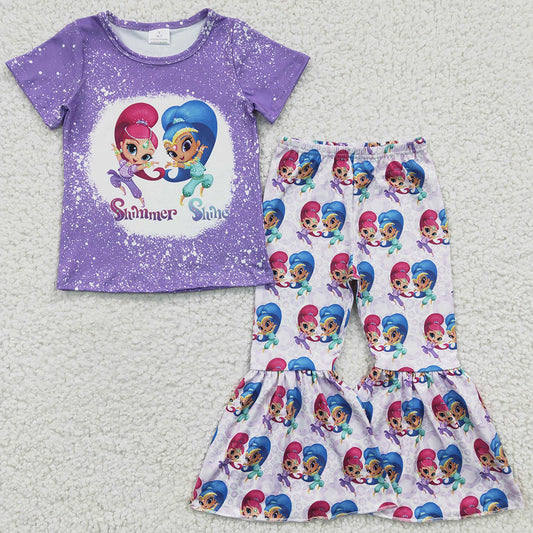 New Design Toddler Girls Clothes Short Sleeve Outfits GSPO0331