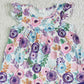 Fashion Baby Girls Summer Clothing Set Flower Print Boutique Kids Clothes Girls Outfits Lovely Toddler Girl Clothes Wholesale B17-27