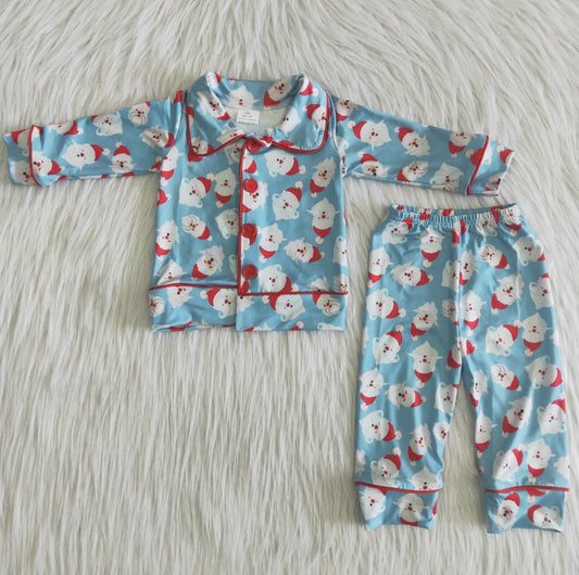 Cute Baby Girls Pajamas Long Sleeve Sleepwear Christmas Kids Sibling Pajamas Set Girls Nightgown 6 B6-22