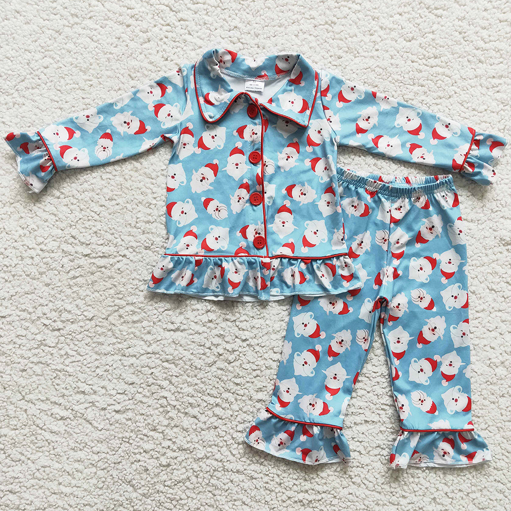 Boutique Boys Pajamas Set Christmas Nightgown Kids Sleepwear 6 A22-17