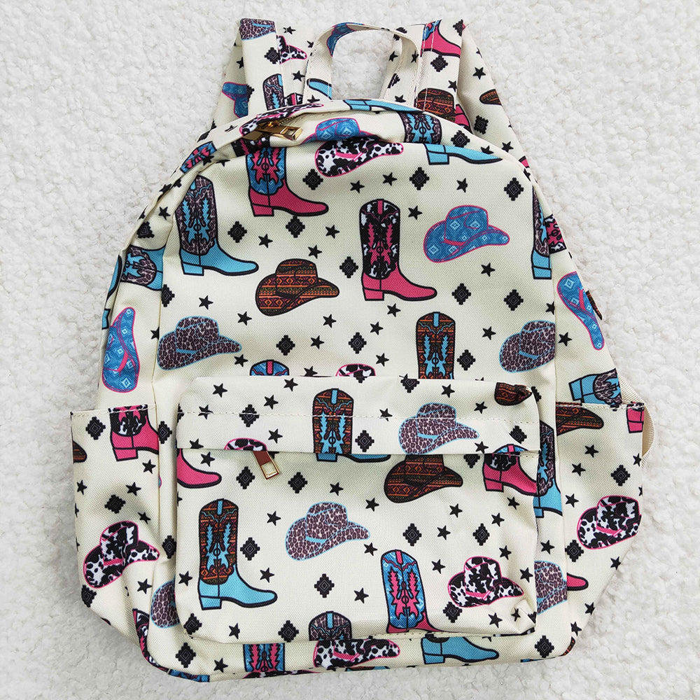 Fashion Girls Backpack Boots Print Boutique Backpacks BA0045