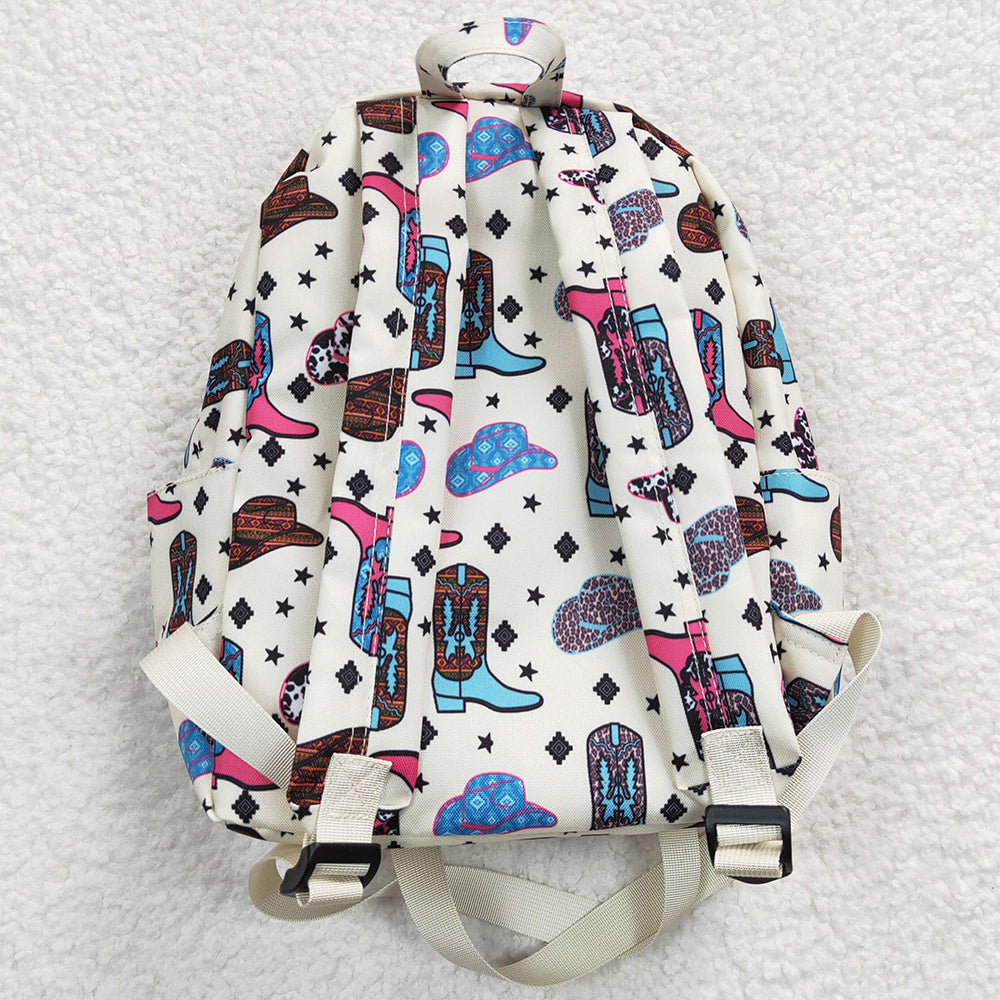 Fashion Girls Backpack Boots Print Boutique Backpacks BA0045