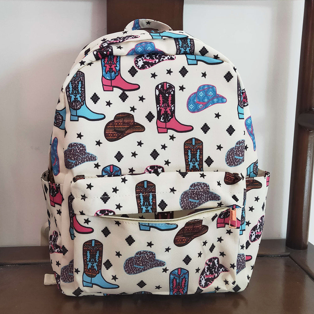 Fashion Girls Backpack Boots Print Boutique Backpacks BA0045