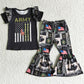 Fashion Baby Girl Clothes Set Western Style Girls Boutique Outfit Wholesale Children Clothes 	 A16-16