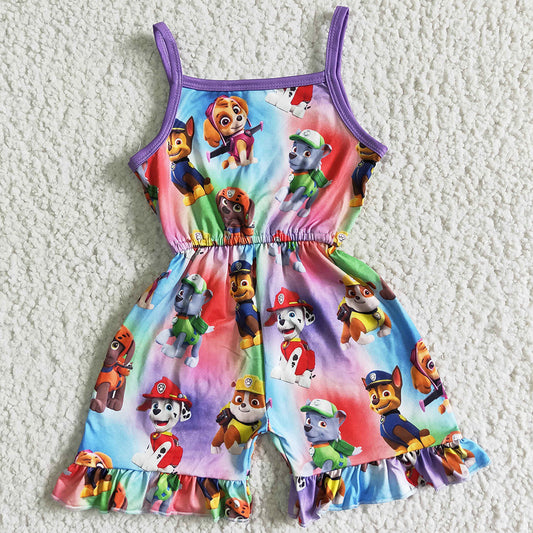 Boutique Toddler Baby Girls Jumpsuit Suspenders Cute Summer Kids Sibling Clothing Toddler Girls Clothes Matched Jumpsuit SR0023