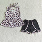 New Arrival Baby Girl Summer Clothes Leopard Fashion Girls Clothing Set Wholesale GSSO0052