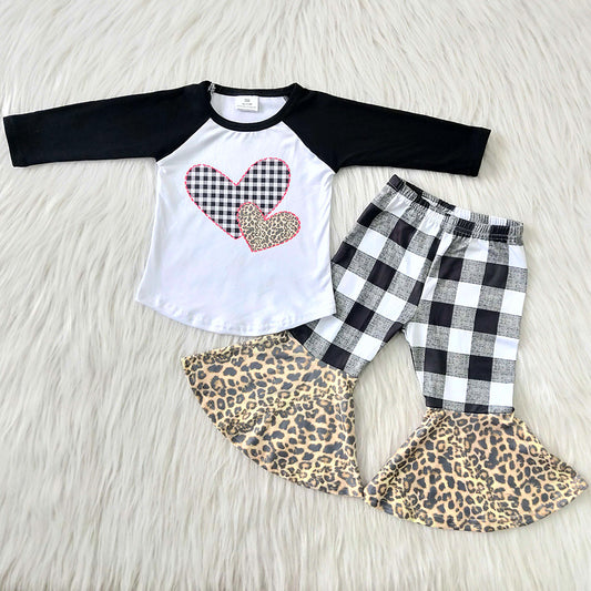 Valentine's Day Girls Clothing Love Boutique Children Clothes Girls Set 6 B7-23