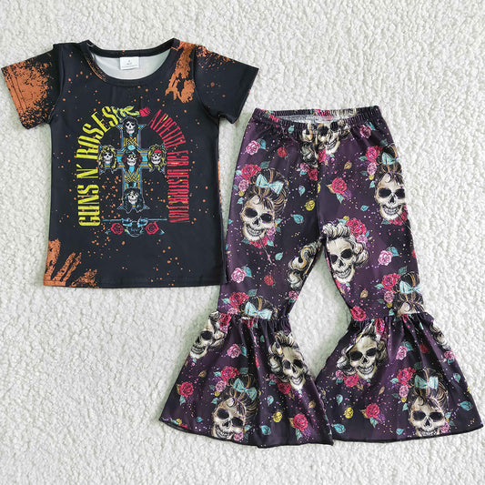 Fashion Baby Girl Clothes Sets Boutique Girls Bell Bottom Outfits A0-3