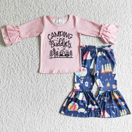 Pink Girls Clothing Camping Boutique Kids Outfits 6 B4-37