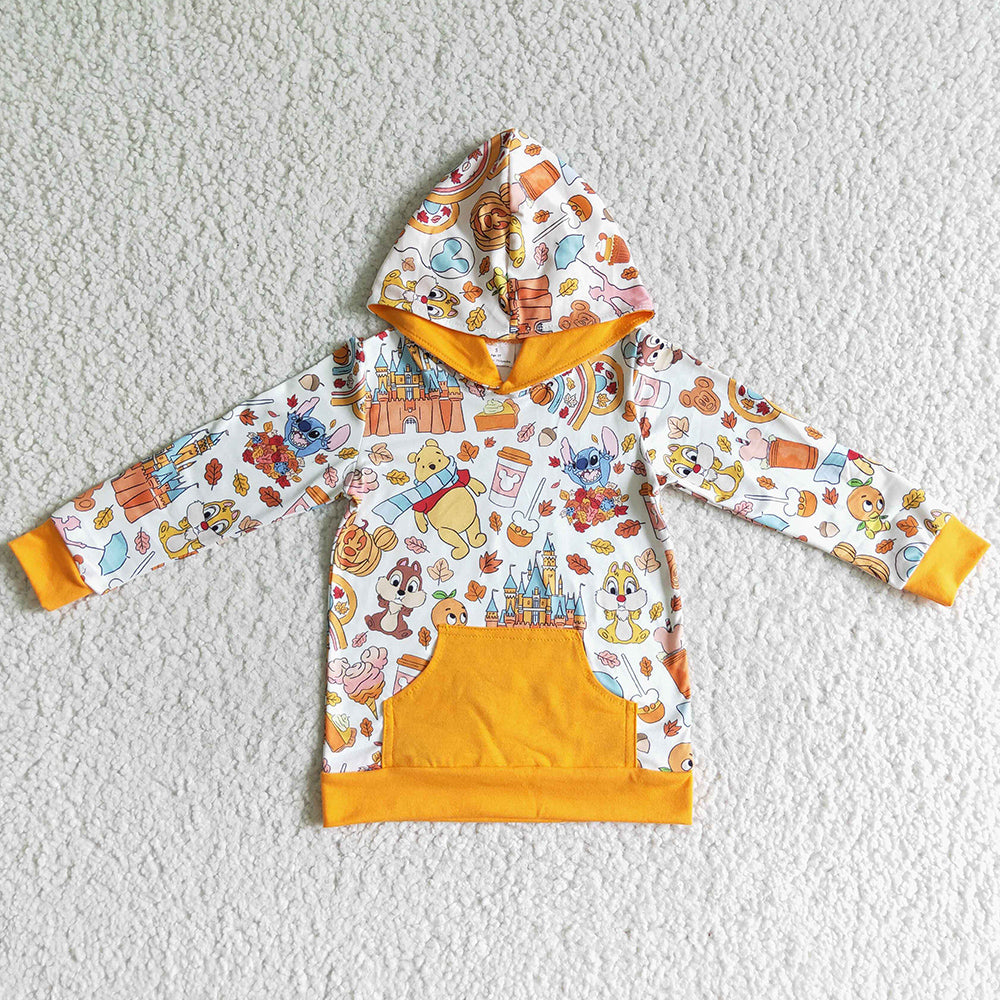 Cartoon Print Boutique Kids Hoodie Top BT0045