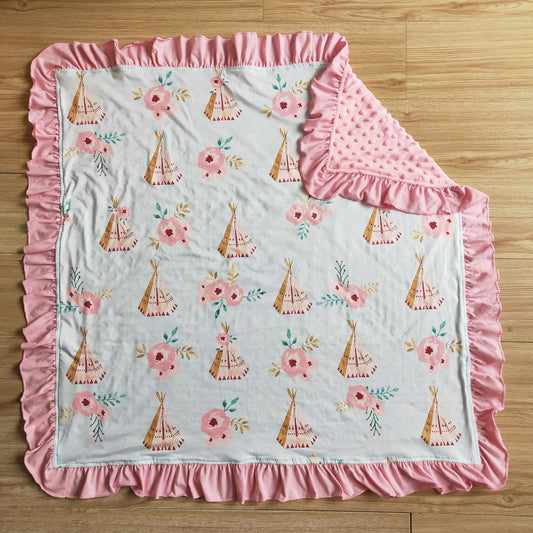 Boutique Baby Girls Blankets Fashion Infant Baby Blankets Wholesale 74*83cm 6 A30-5