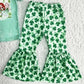 Toddler Baby Girls Clothes St. Patrick Day Boutique Kids Girls Clothes Fashion Girl Clothes Bell Pants Sets B10-2