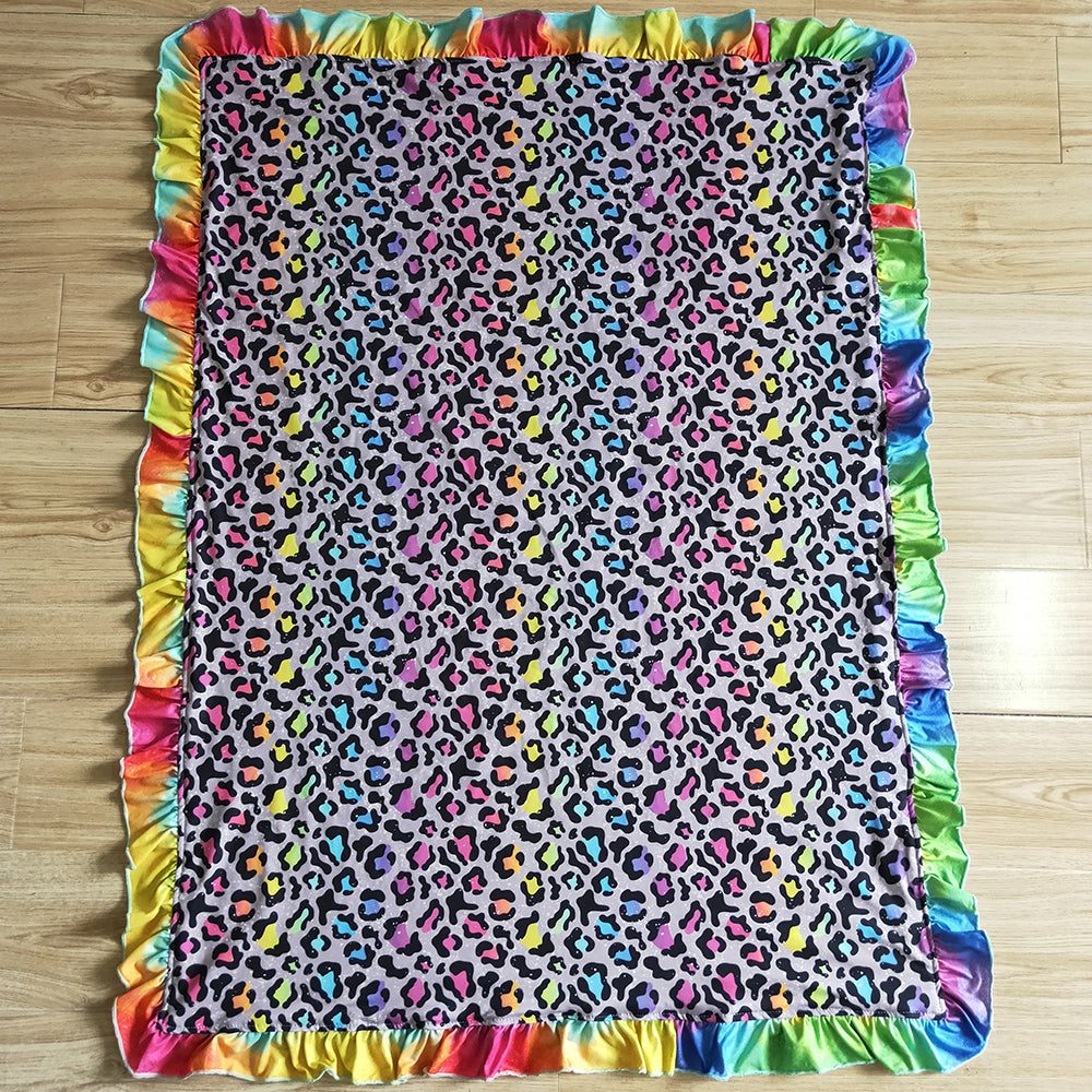 Boutique Infant Baby Kids Blanket Colorful Leopard Print Blankets BL0028