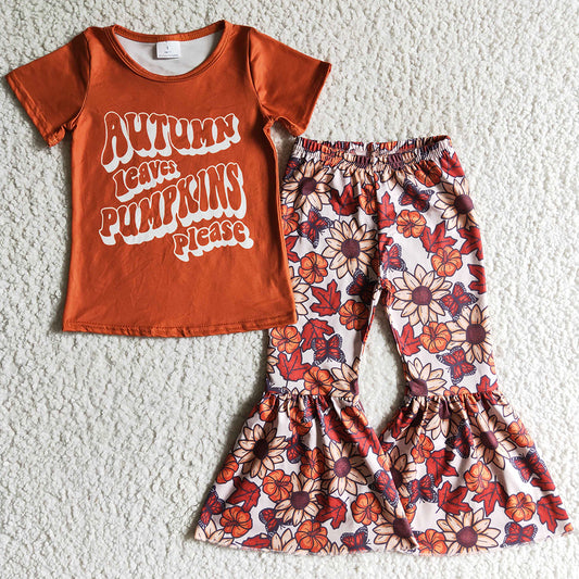 Fall Baby Girl Clothes Bell Bottom Outfits GSPO0193