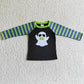 Ghost Embroidery Boutique Infant Girls Romper Halloween Kids Clothing LR0133